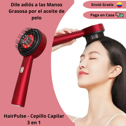 HairPulse – Cepillo Masajeador Capilar 3 en 1