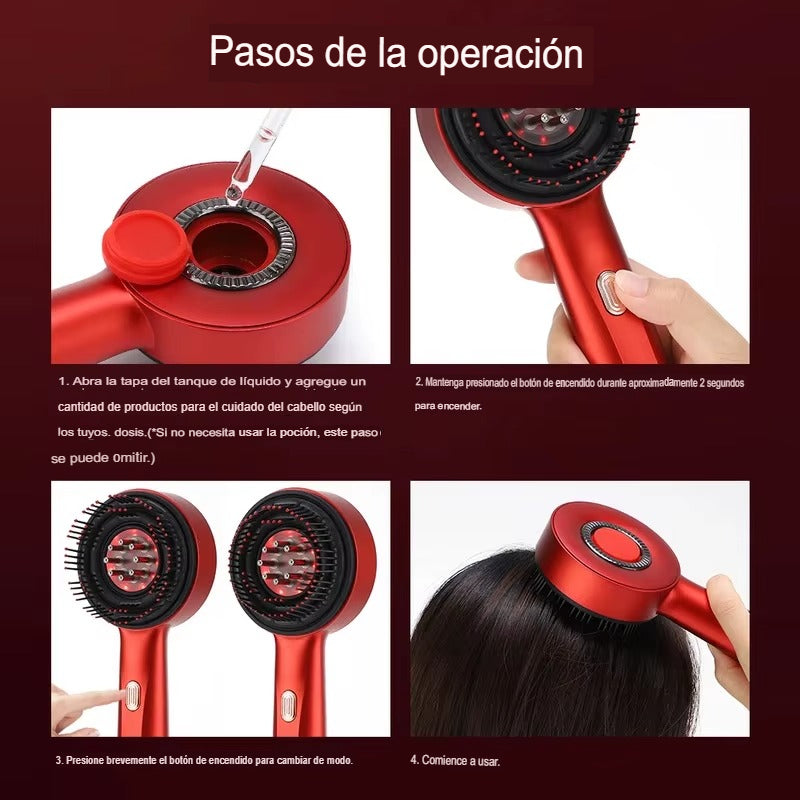 HairPulse – Cepillo Masajeador Capilar 3 en 1